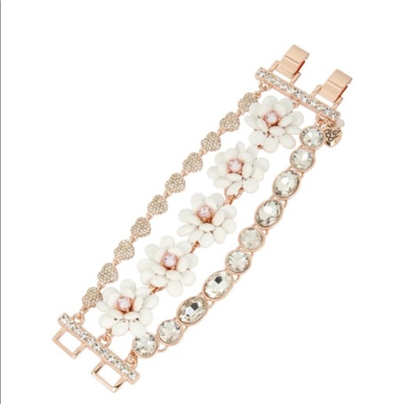 Betsey Johnson,Flower Multi-Row Bracelet - Picture 3 of 6
